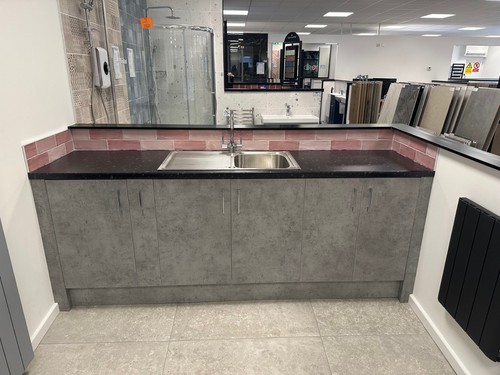 Display kitchen units grey - kitchen,